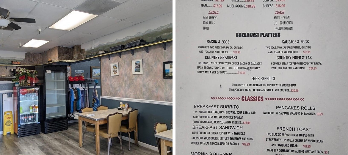 Copper Cove Restaurant Menu